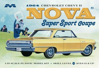 2320 Moebius 1964 Chevrolet Chevty II Nova Super Sport Coupe 1/25 scale Plastic Model Kit