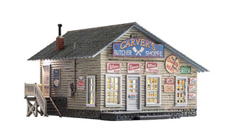 BR5872 O Scale Woodland Scenics Carver's Butcher Shoppe