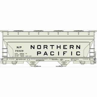 2206 HO Scale Accurail Northern Pacific 2-Bay ACF Covered Hopper Kit