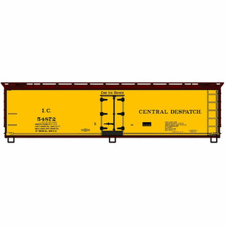 4909 HO Scale Accurail Illinois Central 40' Wood Refrigerator Car Kit
