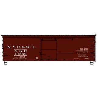 81402 HO Scale Accurail Nickel Plate 36' Double Sheath Wood Box Car Kit