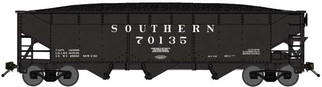 74001 N Scale Bluford 3-Bay Offset Side Hopper Southern Railway Appalachia Division