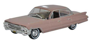 87CSD61001 HO Scale Oxford Diecast 1961 Cadillac Sedan Topaz