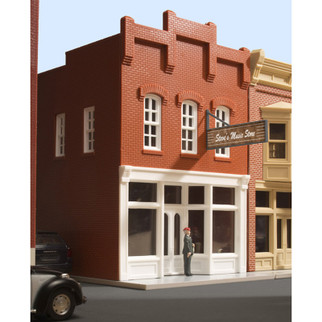 66911 O Scale Atlas "Steve's Music Store" Shop Building Kit