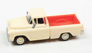 30622 HO Scale Classic Metal Works 1955 Chevrolet Cameo Pickup-Ivory/Red