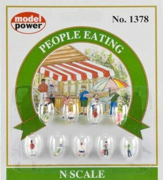 1378 N Scale Model Power People Eating