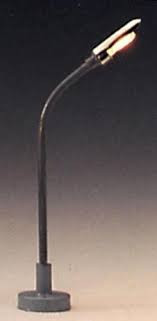 497 HO Scale Model PowerSingle Highway Lamp Short 3 Pcs