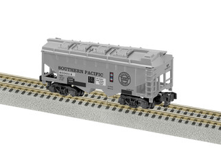 2219091 S Scale American Flyer Southern Pacific 2-Bay Covered Hopper #400014