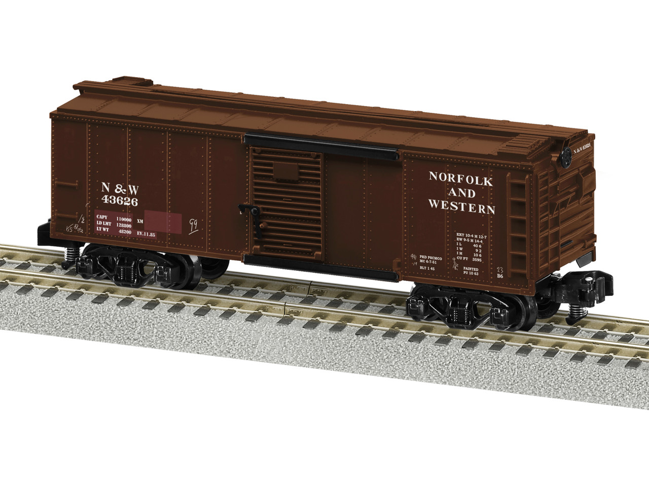 2219121 O Scale Lionel Norfolk & Western Boxcar #43626 - T