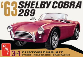 AMT1319 AMT '63 Shelby Cobra 289 1/25 Scale Plastic Model Kit