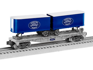 2228470 O Scale Lionel Ford Flatcar w/Piggyback Trailers