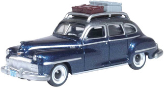 87DS46004 HO Scale Oxford Die-Cast 1946-1948 Desoto Suburban (Butterfly Blue/Crystal Gray)