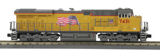 30-20978-1 O Scale MTH RailKing ES44AC Imperial Diesel Engine w/ProtoSound 3.0-Union Pacific(Flag) Cab No. 7431