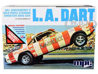 MPC974 MPC L.A. Dart Bill Shrewsberry's Wild Wheel-Standing Exhibition Drag Car 1/25th Scale Plastic Model Kit