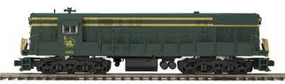 20-21646-1 O Scale MTH Premier FM Train Master Diesel Engine w/ProtoSound 3.0(Hi-Rail Wheels)-Jersey Central Cab No. 2402