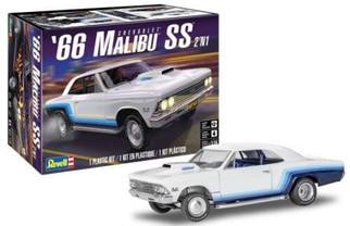 85-4520 Revell '66 Chevrolet Malibu SS 2' N 1 1/24 Scale Plastic Model Kit