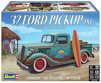 85-4516 Revell '37 Ford Pickup 2' N 1 1/25 Scale Plastic Model Kit