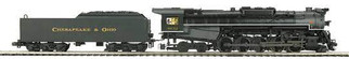 20-3850-1 O Scale MTH Premier 2-10-4 T-1 Steam Engine w/ProtoSound 3.0 (Hi-RailWheels)-Chesapeake & Ohio Cab No. 3032