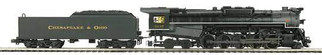 20-3851-1 O Scale MTH Premier 2-10-4 T-1 Steam Engine w/ProtoSound 3.0 (Hi-RailWheels)-Chesapeake & Ohio Cab No. 3037