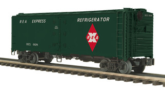 20-94581 O Scale MTH Premier 40' Steel Sided Reefer Car-Railway Express Agency