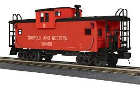 30-77368 O Scale MTH RailKing Rugged Rails Extended Vision Caboose-Norfolk & Western #518460