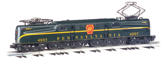 41852 O Scale Williams GG-1 Pennsylvania #4885-Green Single Stripe