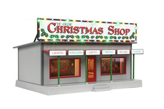 30-90637 O Scale MTH RailKing Road Side Stand w/Operating Christmas Lights-Ye Old Christmas Shop