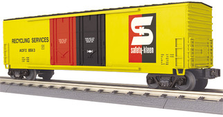 30-71096 O Scale MTH RailKing 50' Double Door Plugged Boxcar-Safety Kleen Car No. 8593