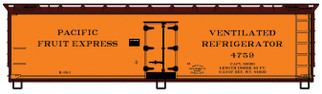 4907 HO Scale Accurail Pacific Fruit Express 40' Wood Refrigerator Car Kit