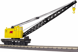 30-79661 O Scale MTH RailKing American Crane Car-Lehigh Valley