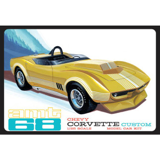 AMT1236 AMT '68 Chevy Corvette Custom 1/25 Scale Plastic Model Kit