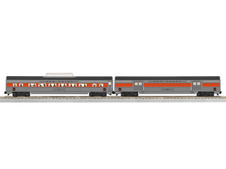 2219440 O Scale Lionel New Haven Streamlined Passenger Car 2-Pack