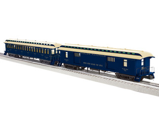 2227490 O Scale Lionel Wabash Wood Baggage/Coach 2-Pack