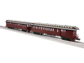 2227440 O Scale Lionel New York Central Wood Combine/Coach 2-Pack