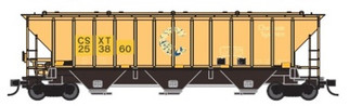 24424-04 N Scale Trainworx PS 4427 Covered Hopper-CSX #253860
