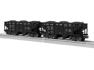 2326460 O Scale Lionel Buffalo Creek & Gauley Gla Hopper 2-Pack