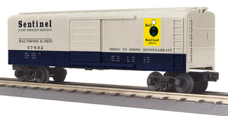 30-71129 O Scale MTH RailKing Rounded Roof Box Car-Baltimore & Ohio Car No. 37632
