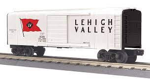 30-71130 O Scale MTH RailKing Rounded Roof Box Car-Lehigh Valley Car No. 97393