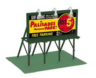 30-90647 O Scale MTH RailKing Lighted Billboard-Palisades Park