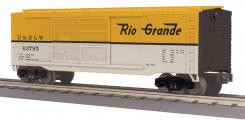 30-74860 O Scale MTH RailKing 40' Double Door Box Car-Denver & Rio Grande