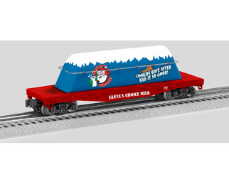 2328260 O Scale Lionel Santa's Choice Milk Carton Flatcar