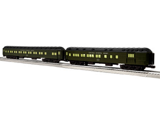 2327150 O Scale Lionel USATC 18" Passenger Car 2-Pack B