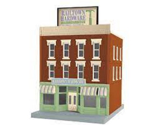30-90658 O Scale MTH RailKing 3-Story City Building-Railtown Hardware
