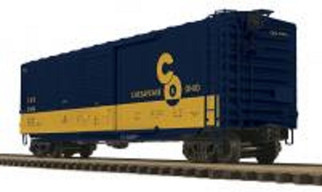 20-99382 O Scale MTH Premier 50' Ps-1 Box Car w/Youngstown Standard Door-Chesapeake & Ohio No. 21494