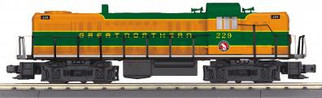 30-21167-1 O scale MTH RailKing RS-3 Diesel Emgine w/ProtoSoumd 3.0-Great Northern Engine No.229