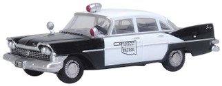 87PS59001 HO Scale Oxford Diecast Plymouth Savoy Sedan 1959 Oklahoma Highway Patrol