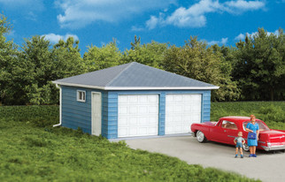 933-3793 HO Scale Walthers Cornerstone Two-Car Garage Kit