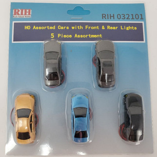 N Scale Rock Island Hobby Cars w/Front & Rear Lights