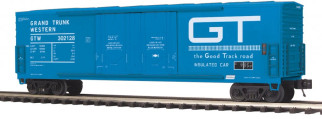 20-93653 O Scale MTH Premier 50' Double Door Plugged Box Car Grand Trunk Western