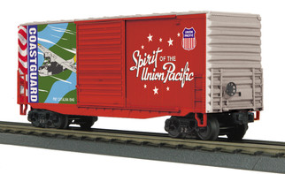 O Scale MTH RailKing 40' High Cube Box Car-Union Pacific(Coast Guard)